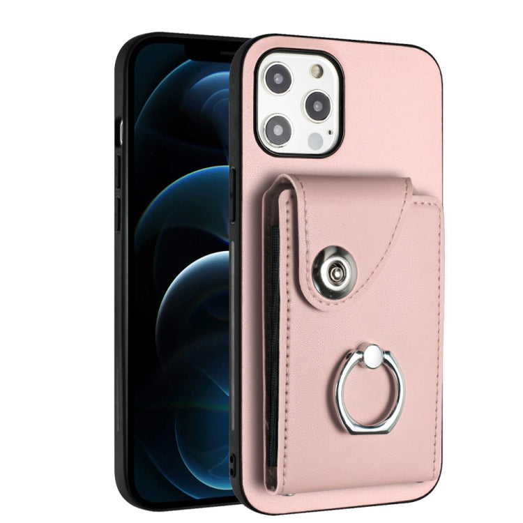 Organ Card Bag Ring Holder Phone Case, For iPhone 12 Pro, For iPhone 12 mini, For iPhone 11 Pro Max, For iPhone 11