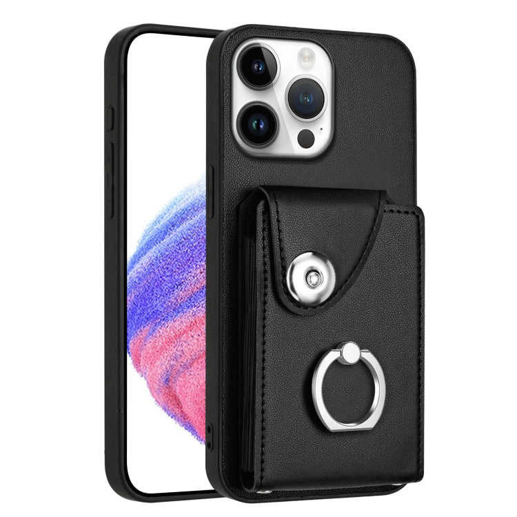 Organ Card Bag Ring Holder Phone Case, For iPhone 16e, For iPhone 16 Pro Max, For iPhone 16 Pro, For iPhone 16 Plus