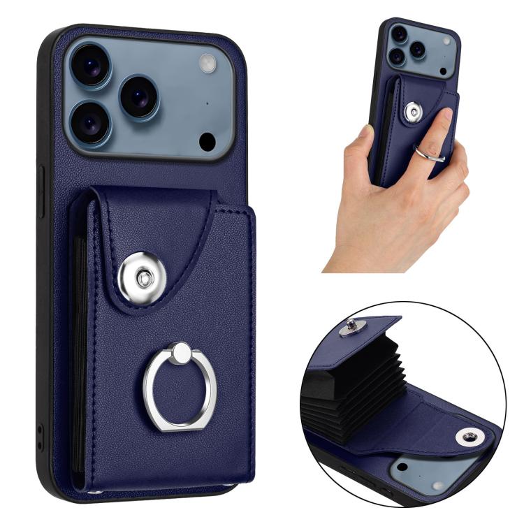 Organ Card Bag Ring Holder Phone Case, For iPhone 17 Pro Max, For iPhone 17 Pro, For iPhone 17, For iPhone 17 Air