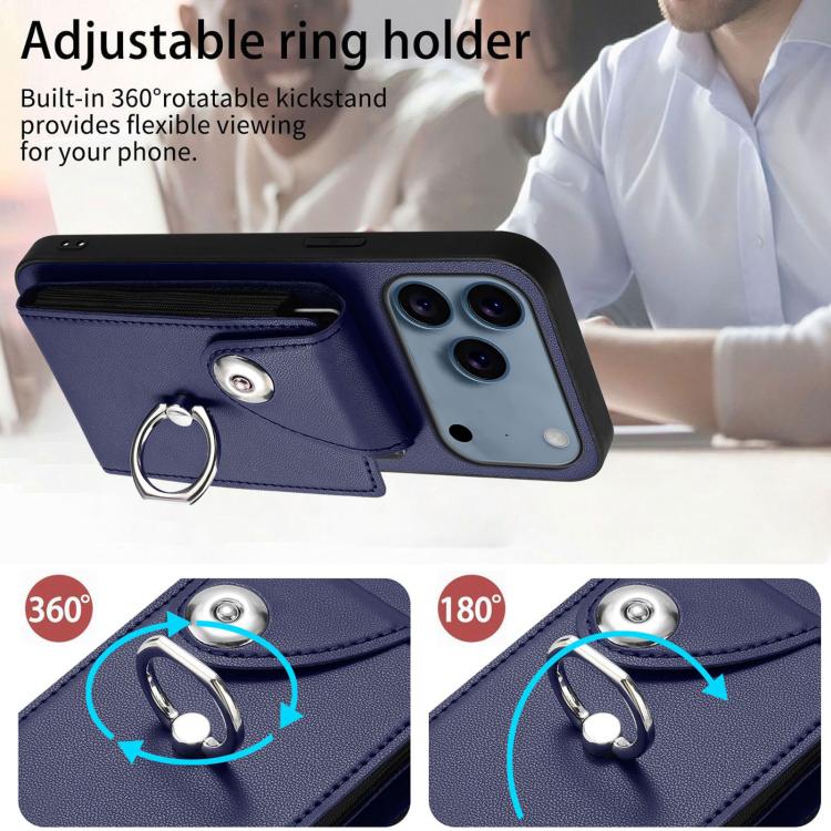 Organ Card Bag Ring Holder Phone Case, For iPhone 17 Pro Max, For iPhone 17 Pro, For iPhone 17, For iPhone 17 Air