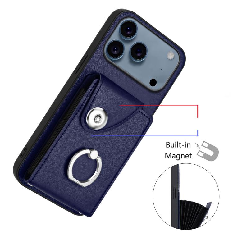 Organ Card Bag Ring Holder Phone Case, For iPhone 17 Pro Max, For iPhone 17 Pro, For iPhone 17, For iPhone 17 Air