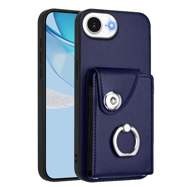 Organ Card Bag Ring Holder Phone Case, For iPhone 16e, For iPhone 16 Pro Max, For iPhone 16 Pro, For iPhone 16 Plus