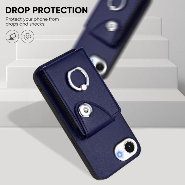 Organ Card Bag Ring Holder Phone Case, For iPhone 16e, For iPhone 16 Pro Max, For iPhone 16 Pro, For iPhone 16 Plus