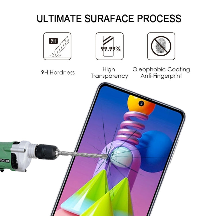 For Xiaomi Redmi Note 9 Global Full Glue Full Screen Tempered Glass Film, For Samsung Galaxy M51, For Samsung Galaxy A01 Core