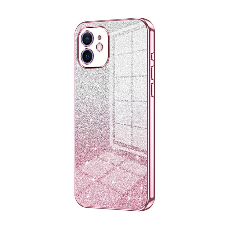 Gradient Glitter Powder Electroplated Phone Case