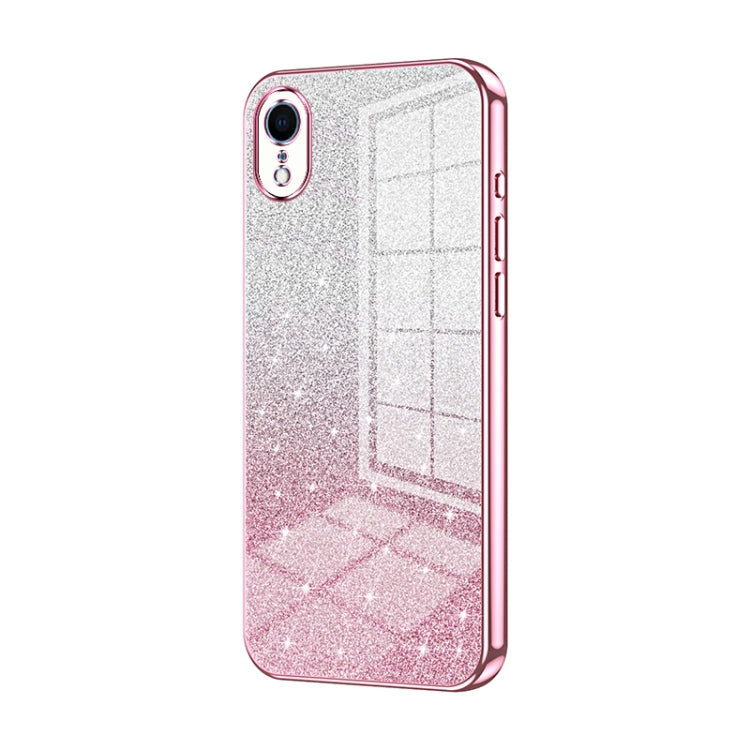 Gradient Glitter Powder Electroplated Phone Case, For iPhone X / XS, For iPhone XR, For iPhone XS Max
