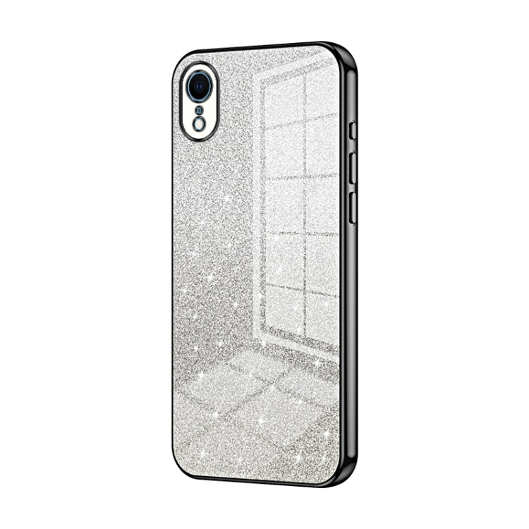 Gradient Glitter Powder Electroplated Phone Case, For iPhone X / XS, For iPhone XR, For iPhone XS Max