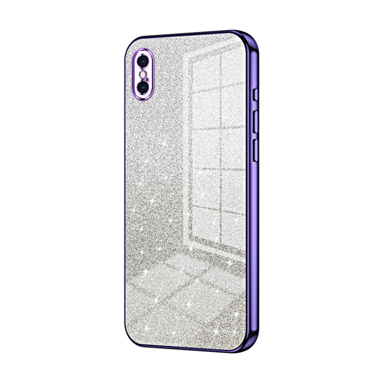 Gradient Glitter Powder Electroplated Phone Case