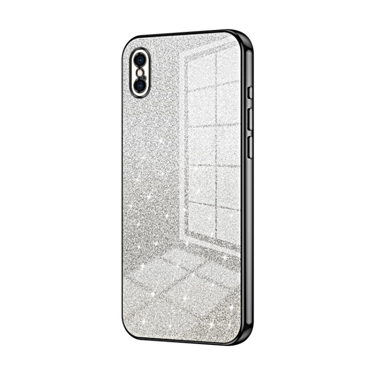 Gradient Glitter Powder Electroplated Phone Case, For iPhone X / XS, For iPhone XR, For iPhone XS Max