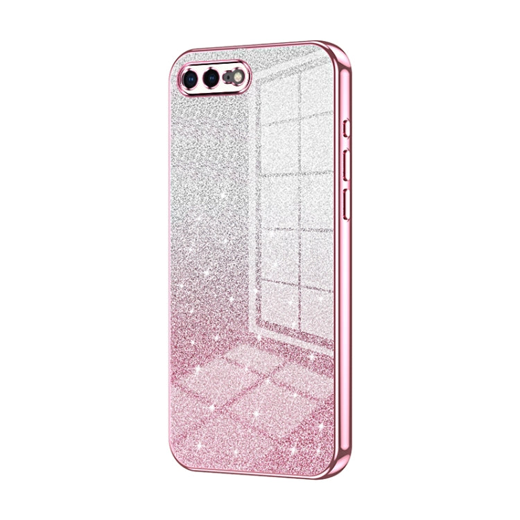 Gradient Glitter Powder Electroplated Phone Case