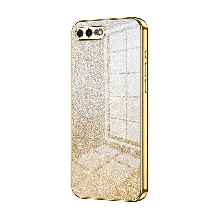 Gradient Glitter Powder Electroplated Phone Case