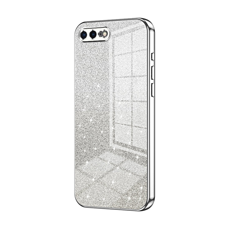 Gradient Glitter Powder Electroplated Phone Case