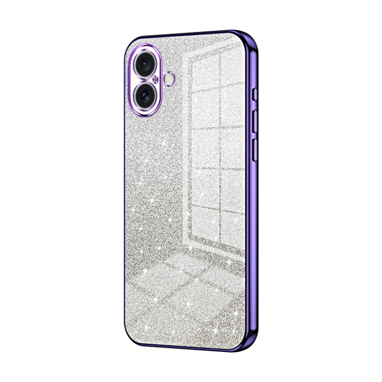 Gradient Glitter Powder Electroplated Phone Case