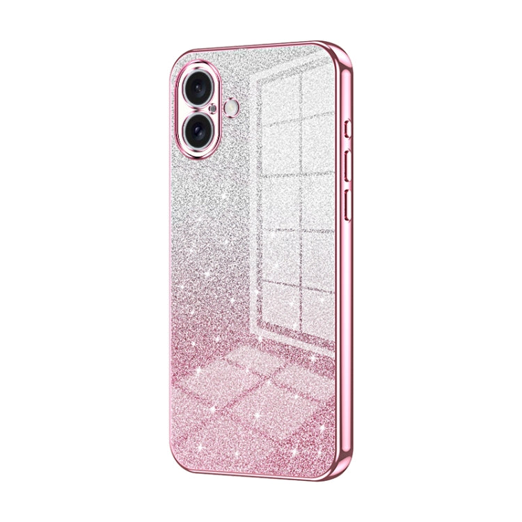 Gradient Glitter Powder Electroplated Phone Case