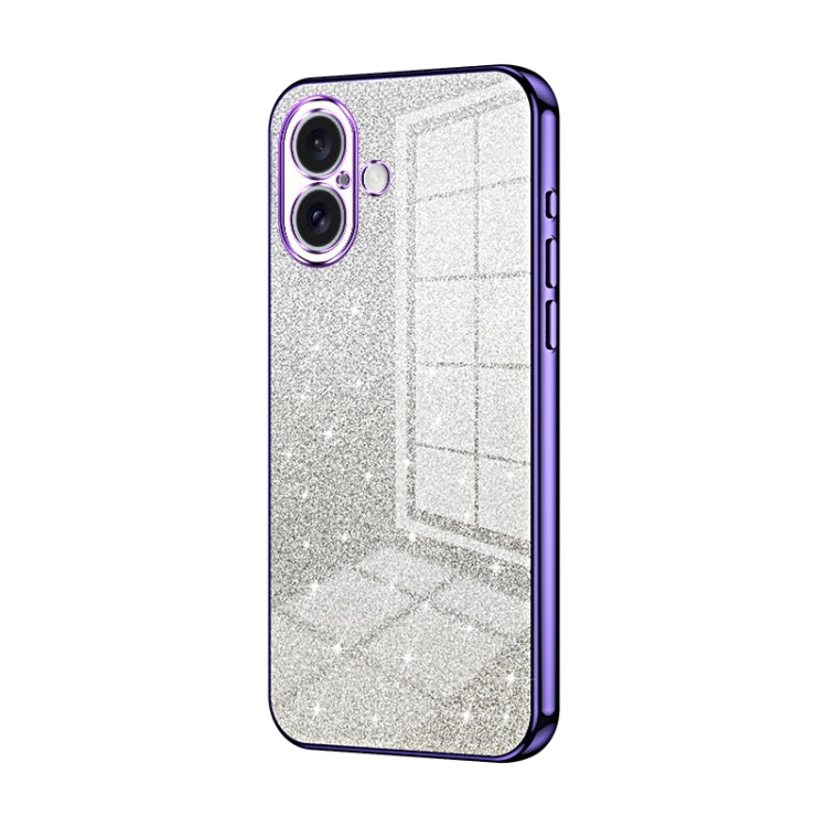 Gradient Glitter Powder Electroplated Phone Case