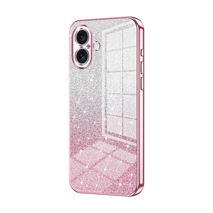 Gradient Glitter Powder Electroplated Phone Case