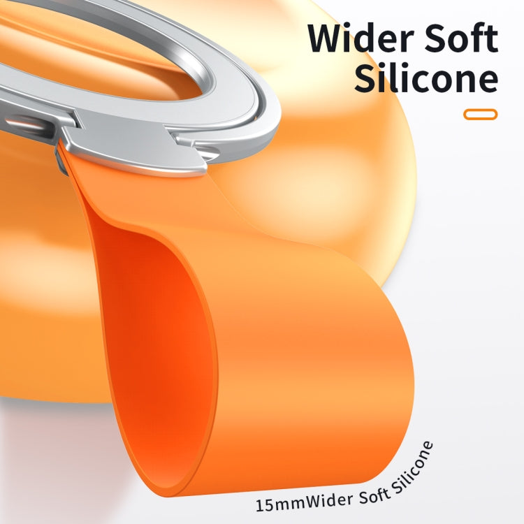 MagSafe Magnetic Pivot Stand Phone Ring Holder, Style 1 Black, Style 1 Silver, Style 1 Black + Orange, Style 1 Silver + Orange
