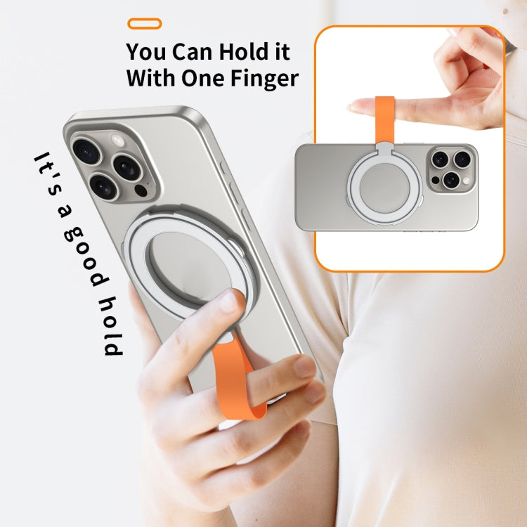 MagSafe Magnetic Pivot Stand Phone Ring Holder, Style 1 Silver + Orange, Style 1 Black, Style 1 Silver, Style 1 Black + Orange