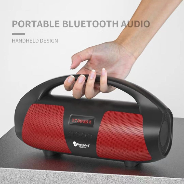 NewRixing NR2055 Wireless Portable TWS Bluetooth Speaker with Microphone, NR2055