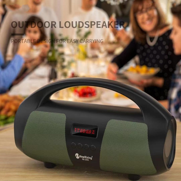 NewRixing NR2055 Wireless Portable TWS Bluetooth Speaker with Microphone, NR2055