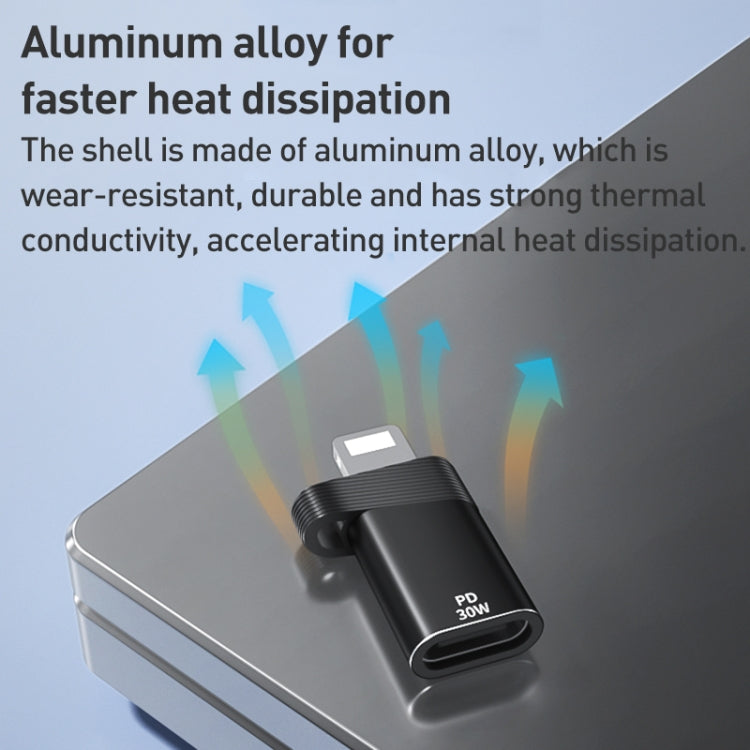 ADS-616B 8 Pin Male to USB-C/Type-C Female OTG Adapter, ADS-616B