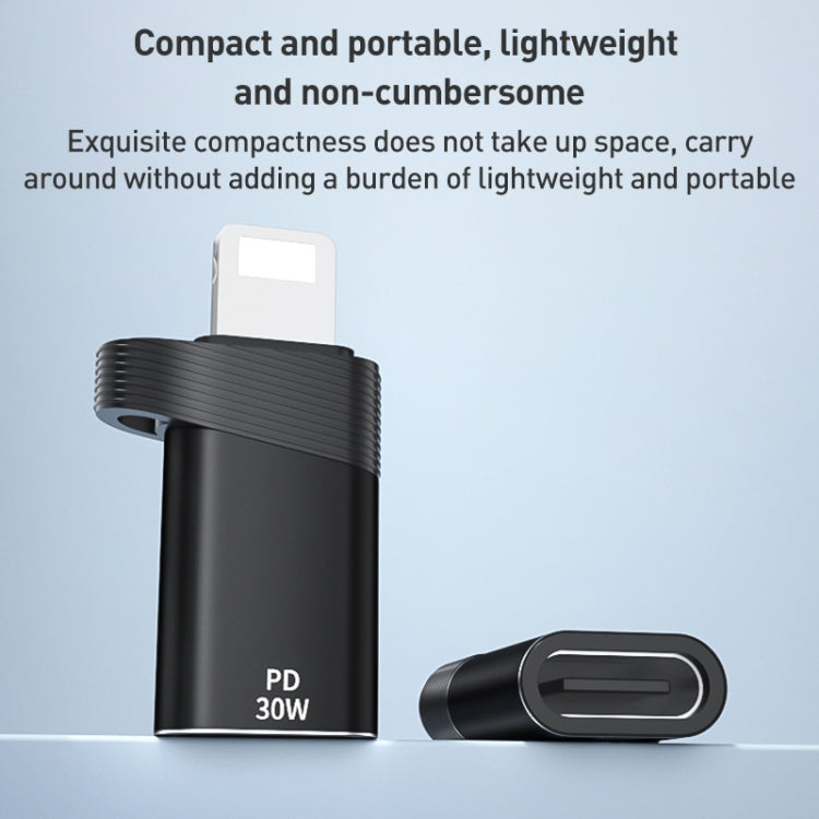 ADS-616B 8 Pin Male to USB-C/Type-C Female OTG Adapter, ADS-616B