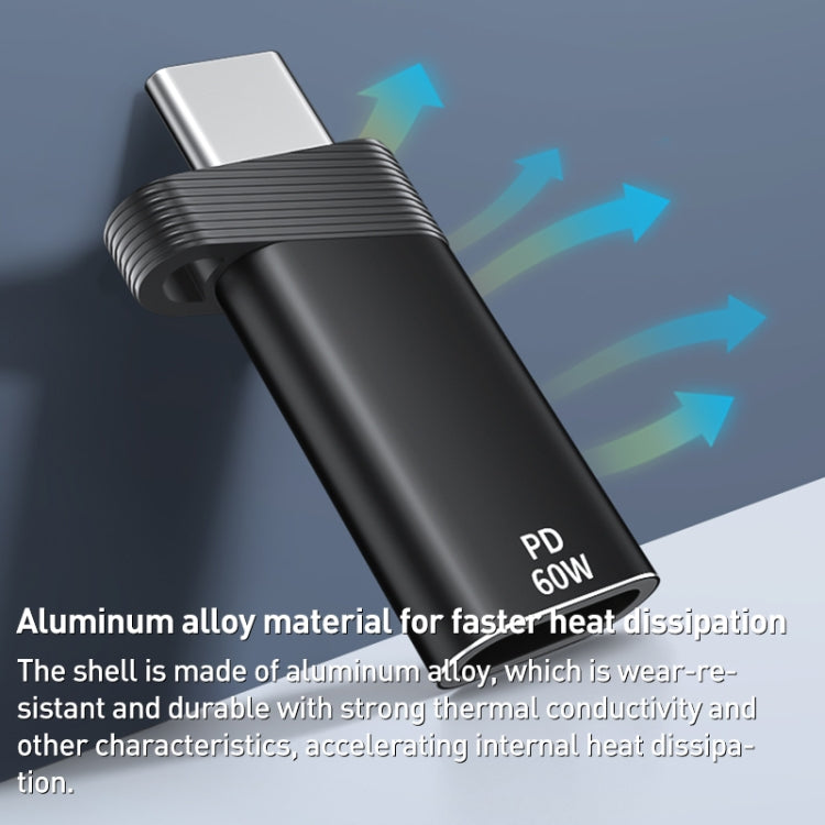 ADS-615 PD 60W USB-C/Type-C Male to 8 Pin Female Adapter, ADS-615