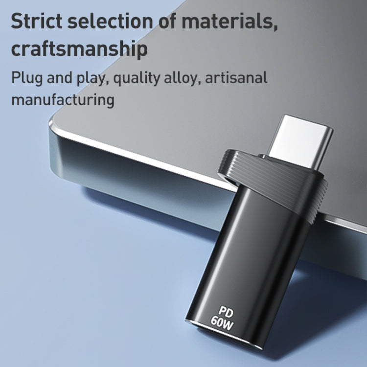 ADS-615 PD 60W USB-C/Type-C Male to 8 Pin Female Adapter, ADS-615