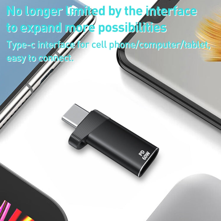 ADS-615 PD 60W USB-C/Type-C Male to 8 Pin Female Adapter, ADS-615