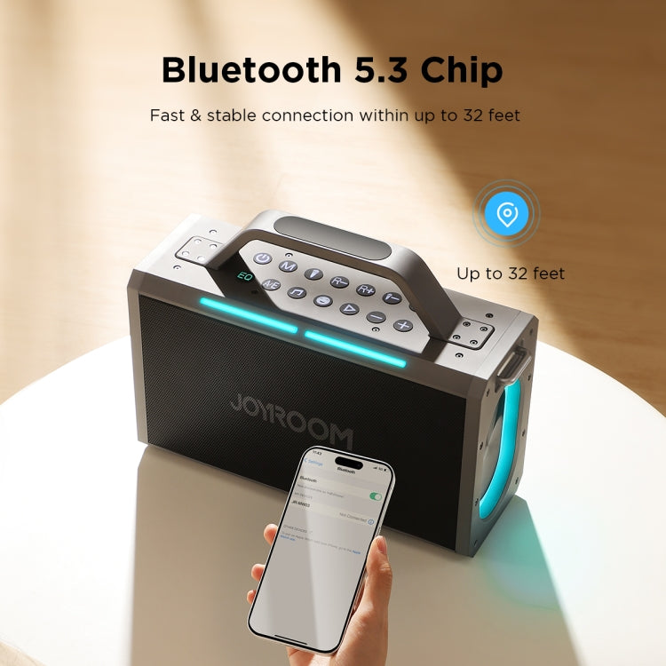 JOYROOM JR-MW03 Pies Series Party Double Microphone Bluetooth Speaker, JR-MW03