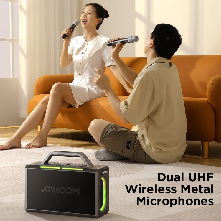 JOYROOM JR-MW03 Pies Series Party Double Microphone Bluetooth Speaker, JR-MW03