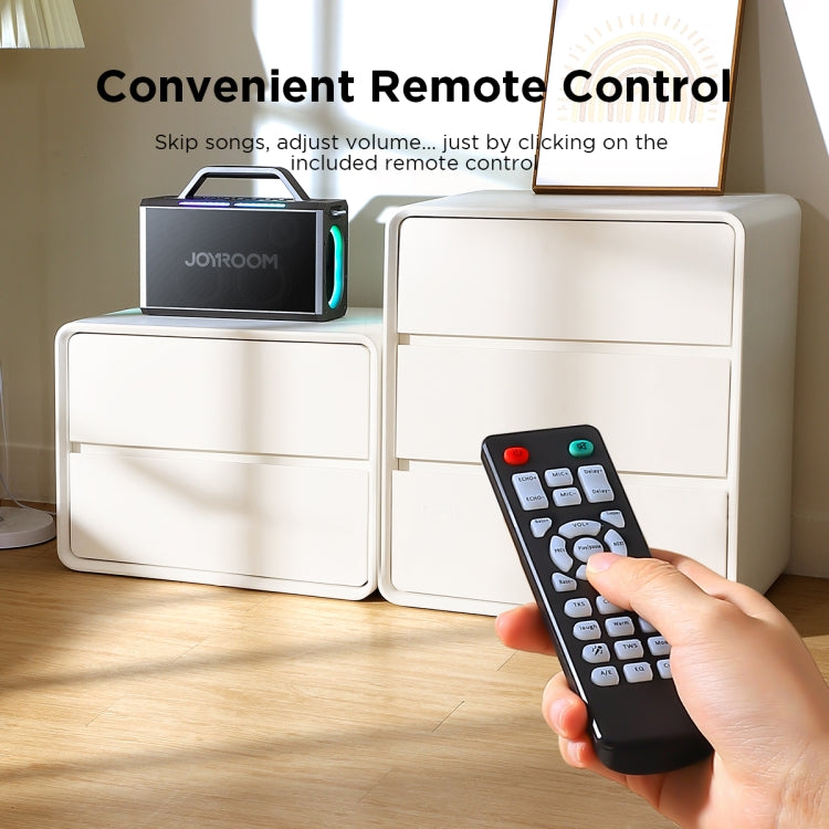 JOYROOM JR-MW03 Pies Series Party Double Microphone Bluetooth Speaker, JR-MW03