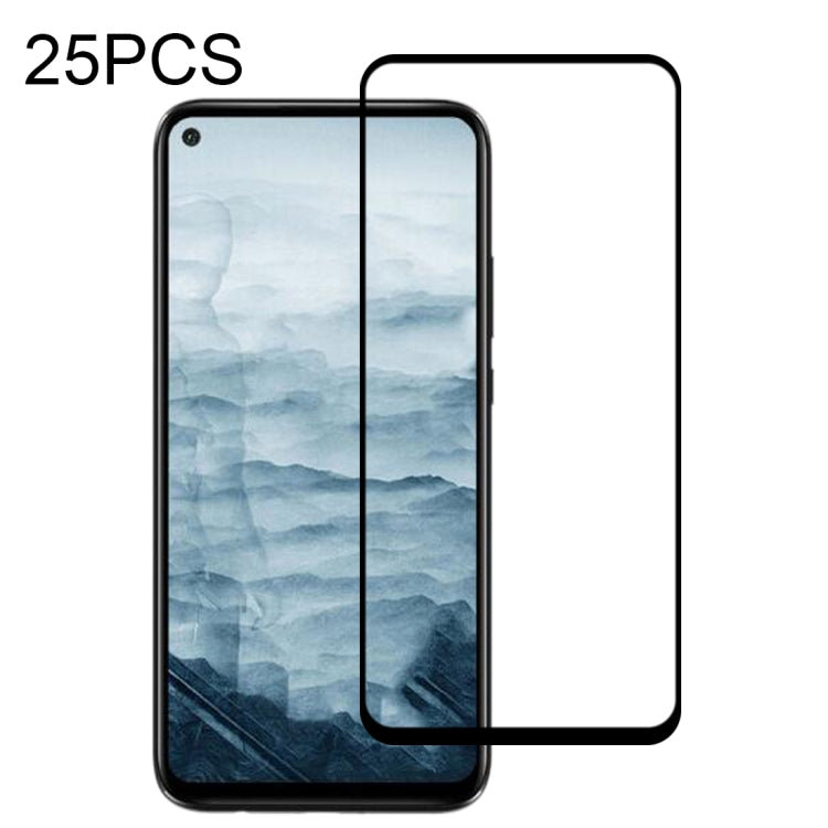 25 PCS Full Glue Full Screen Tempered Glass Film