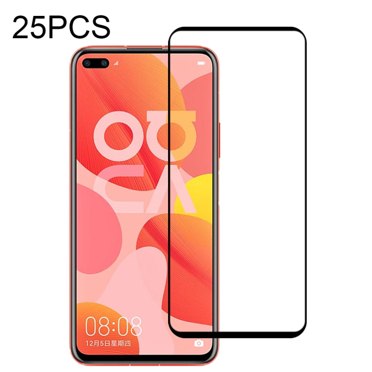 25 PCS Full Glue Full Screen Tempered Glass Film