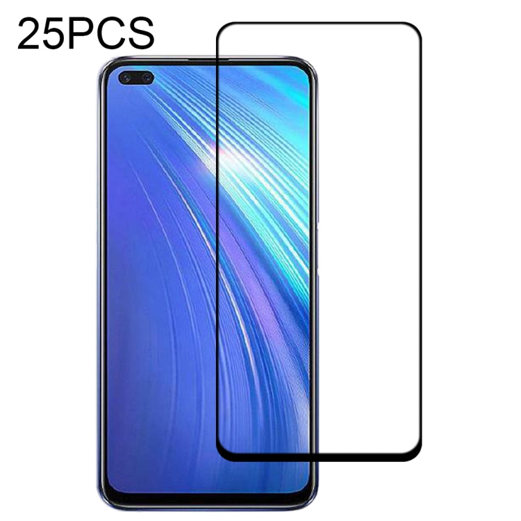 25 PCS Full Glue Full Screen Tempered Glass Film
