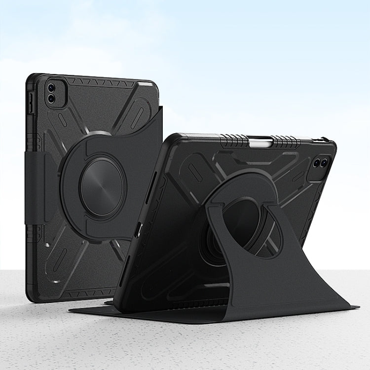Étui en cuir intelligent rotatif en forme de X pour tablette, pour iPad Air 11 (2024) / iPad Pro 11 (2020), pour iPad Air 10.9 (2022) / 2020, pour iPad 10.2 (2021) / 2020