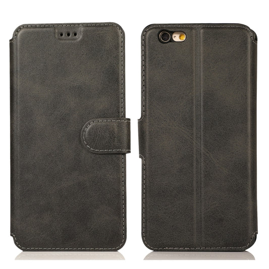 Calf texture leather flip case with magnetic buckle for iPhone 6 7 8 X XS models
