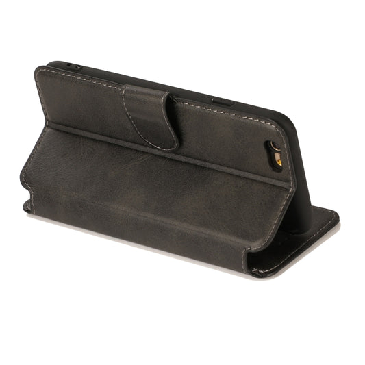 Protective leather flip case with stand functionality for iPhone