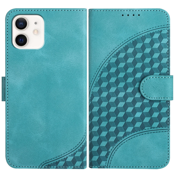 YX0060 Elephant Head Embossed Phone Leather Case with Lanyard, For iPhone 12 mini, For iPhone 11 Pro Max, For iPhone 11