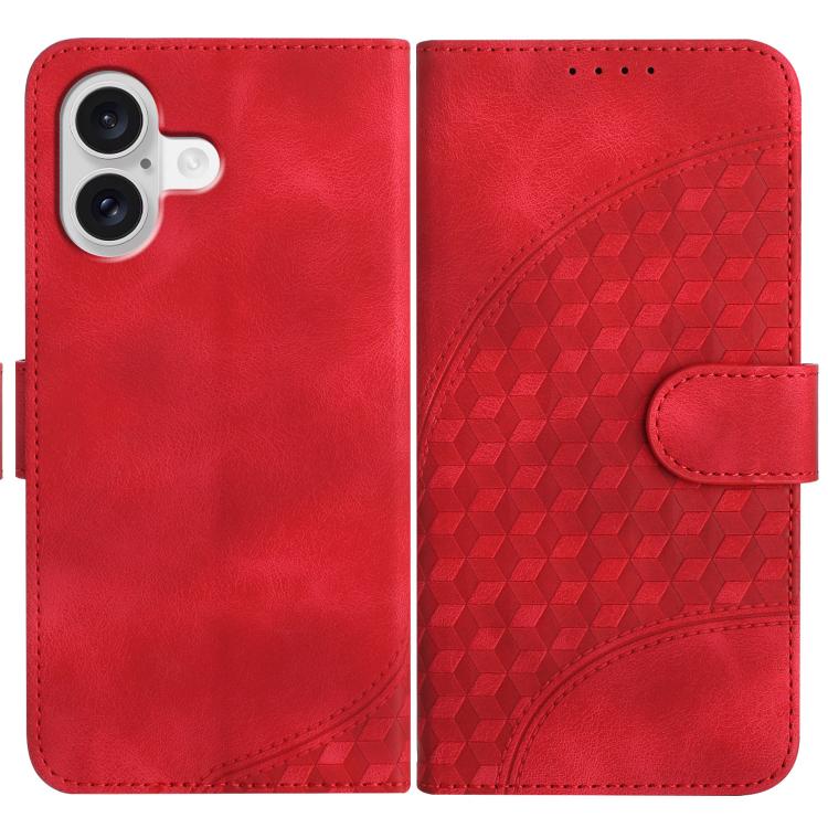 YX0060 Elephant Head Embossed Phone Leather Case with Lanyard, For iPhone 17 Air, iPhone 16e, For iPhone 16 Pro Max