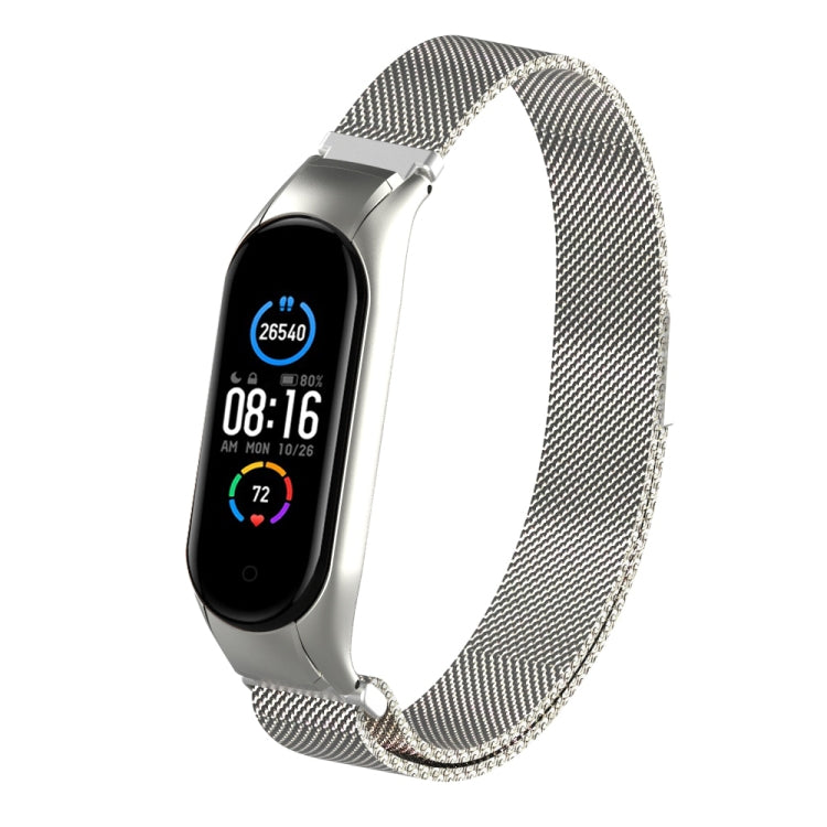 Milano Solid Color Magnetic Stainless Steel Strap, For Xiaomi Mi Band 5
