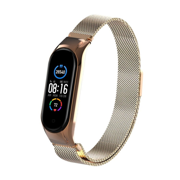 Milano Solid Color Magnetic Stainless Steel Strap, For Xiaomi Mi Band 5