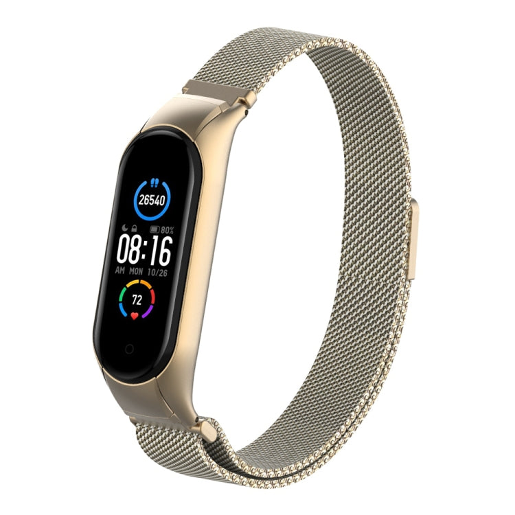 Milano Solid Color Magnetic Stainless Steel Strap, For Xiaomi Mi Band 5