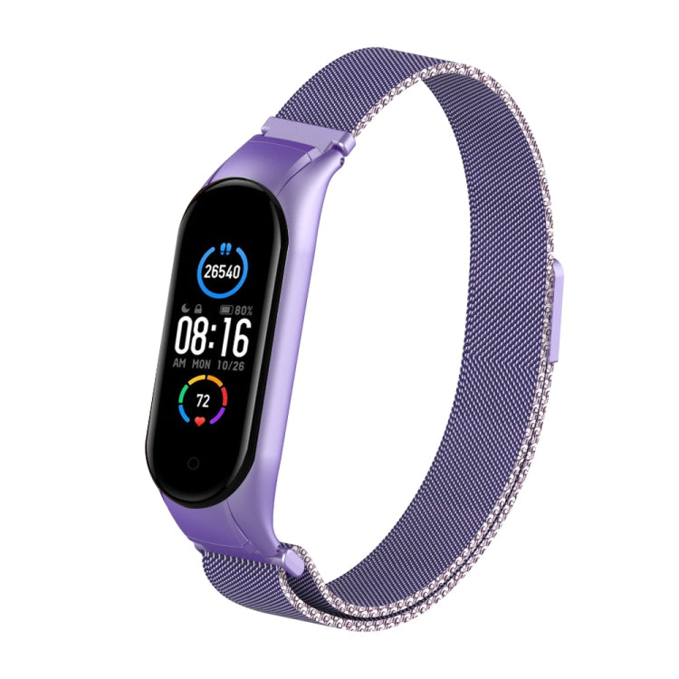 Milano Solid Color Magnetic Stainless Steel Strap, For Xiaomi Mi Band 5