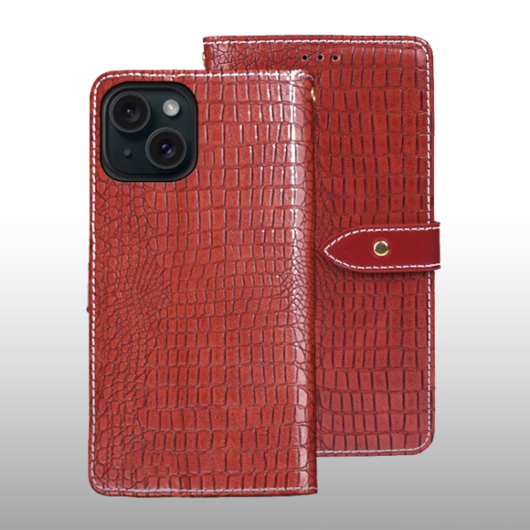 idewei Crocodile Texture Leather Phone Case