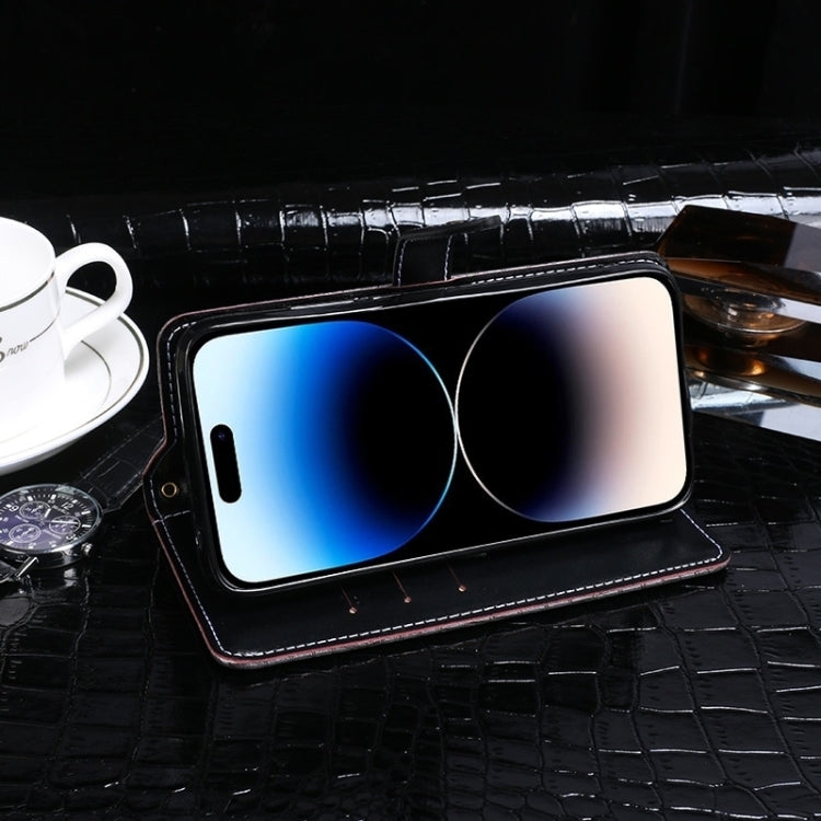 idewei Crocodile Texture Leather Phone Case, For iPhone 15 Pro Max, For iPhone 15 Pro, For iPhone 15 Plus, For iPhone 15