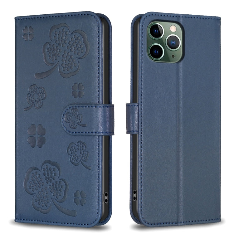 Four-leaf Embossed Leather Phone Case, For iPhone 11 Pro, For iPhone X / XS, For iPhone XR, For iPhone XS Max