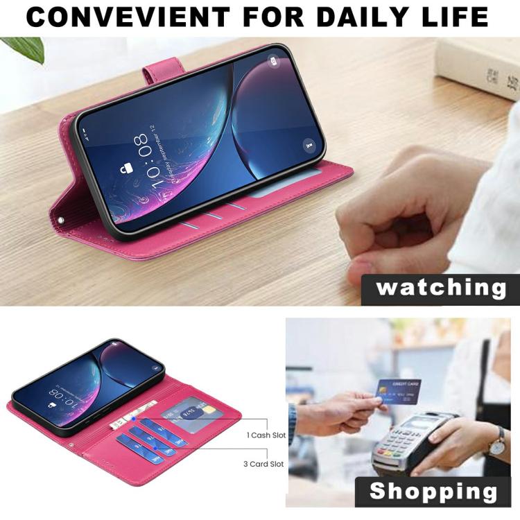 Four-leaf Embossed Leather Phone Case, For iPhone 17 Pro Max, For iPhone 17 Pro, For iPhone 17, For iPhone 17 Air