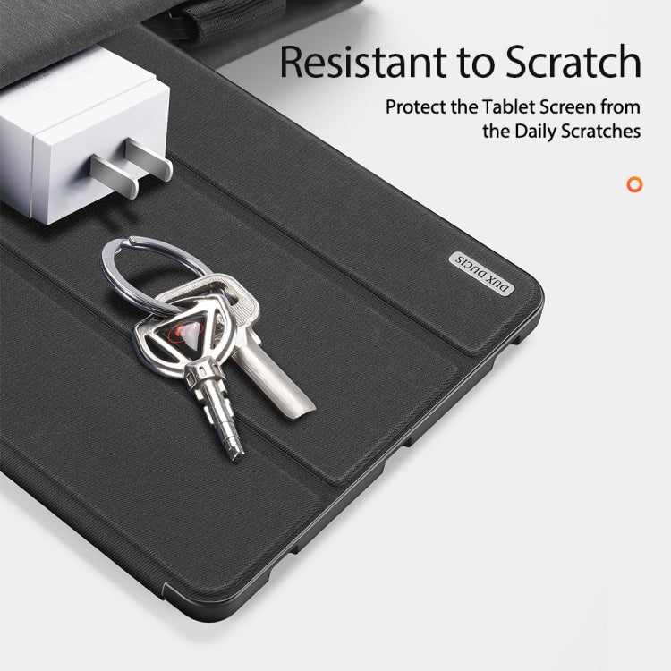 DUX DUCIS Domo Series Horizontal Flip Magnetic PU Leather Case with Three-folding Holder & Sleep / Wake-up Function & Pen Slot, For Samsung Galaxy Tab S7+ 12.4 inch