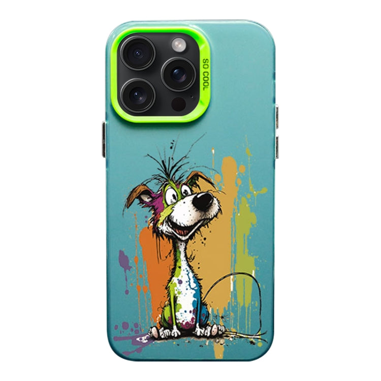Color Ink Frosted PC+TPU Phone Case, For iPhone 15 Pro Max